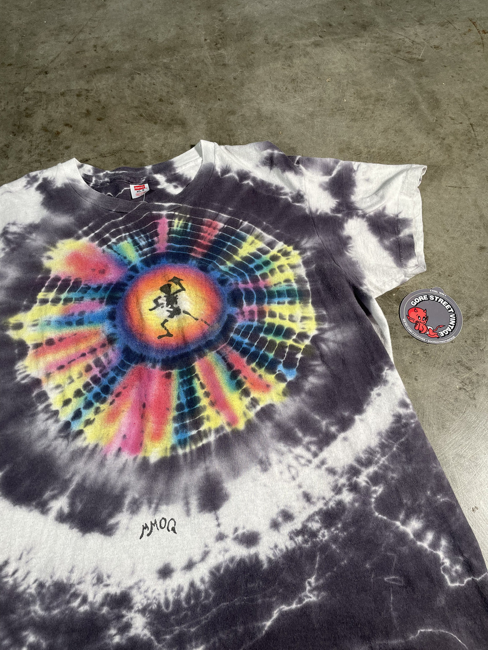 Vintage 80s Parking Lot Tiedye Grateful Dead Tee XL 21x27